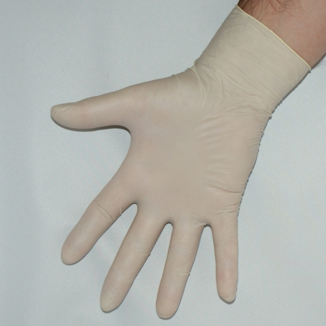 Latex Handschuhe puderfrei unsteril groß (100 Stück) 